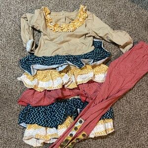 Mustard Pie dress and leggings